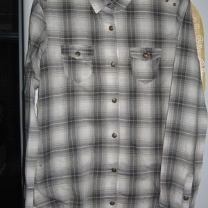 Dream Out Loud grey gradient flannel shirt